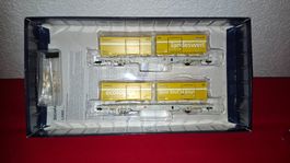 Liliput : P`wagenset mit 2 kompletten Containertragwagen,DC